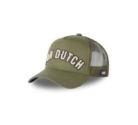 Vondutch Casquette Trucker Ajustable Homme - Trucker - Filet Rigide - Vert | Noir - Visière Arrondie