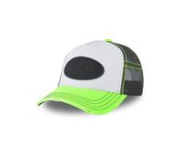 Vondutch Casquette Trucker avec filet Col Homme - Trucker - Filet Rigide - Blanc | Jaune - Visière Arrondie