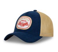 Vondutch Casquette trucker CORDUROY Homme - Trucker - Filet Souple - Bleu | Beige - Visière Arrondie Taille unique