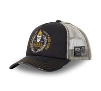 Vondutch Casquette trucker Crew Homme - Trucker - Filet Rigide - Noir | Beige | Jaune - Visière Arrondie Taille unique