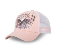 Vondutch Casquette trucker Eagle Femme - Trucker - Filet Rigide - Rose | Jaune | Noir - Visière Arrondie Taille unique
