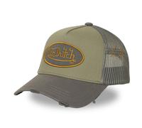 Casquette Trucker Distressed Brim by Von Dutch gris-olive One Size