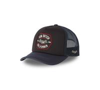 Vondutch Casquette trucker FOAM Homme - Trucker - Filet Rigide - Bleu | Noir | Rouge - Visière Arrondie Taille unique