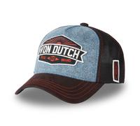 Vondutch Casquette trucker LEA Homme - Trucker - Filet Souple - Bleu | Marron | Noir - Visière Arrondie Taille unique