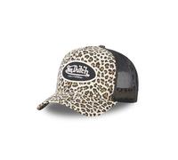Vondutch Casquette trucker Léopard Homme - Trucker - Filet Rigide - Beige | Noir | Blanc - Visière Arrondie Taille unique
