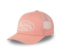 Vondutch Casquette trucker Lof Homme - Trucker - Filet Rigide - Rose | Blanc - Visière Arrondie 1