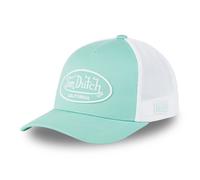 Vondutch Casquette trucker Lof Homme - Trucker - Filet Rigide - Turquoise | Blanc - Visière Arrondie 1