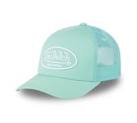Vondutch Casquette trucker Lof Homme - Trucker - Filet Rigide - Turquoise | Blanc - Visière Arrondie 1