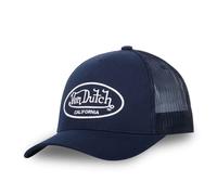 Vondutch Casquette trucker LOFb Homme - Trucker - Filet Rigide - Bleu | Blanc - Visière Arrondie Taille unique