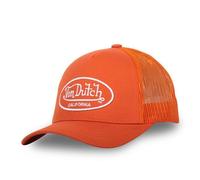 Von Dutch Casquette Homme & Femme, Casquette Trucker LOFB, Ajustable, Orange/Blanc TU