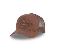 Vondutch Casquette Trucker Logo Homme - Trucker - Filet Rigide - Marron - Visière Arrondie Taille unique
