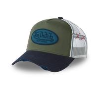 Vondutch Casquette Trucker Navy Homme - Trucker - Filet Rigide - Bleu | Vert | Blanc - Visière Arrondie Taille unique