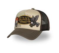 Vondutch Casquette Trucker Patches Homme - Trucker - Filet Rigide - Vert | Beige | Noir | Jaune - Visière Arrondie Taille unique