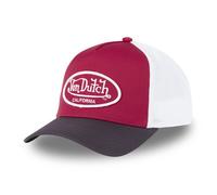 Vondutch Casquette trucker POLY Homme - Trucker - Filet Souple - Noir | Rouge | Blanc - Visière Arrondie Taille unique