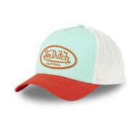 Vondutch Casquette trucker POLY Homme - Trucker - Filet Souple - Rouge | Bleu | Blanc - Visière Arrondie Taille unique