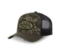 Vondutch Casquette trucker PRINT Homme - Trucker - Filet Rigide - Gris | Bleu | Noir - Visière Arrondie Taille unique