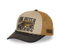 Vondutch Casquette Trucker S-CURVED Homme - Baseball - Noir | Beige | Jaune | Blanc - Visière Arrondie Taille unique