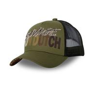 Vondutch Casquette trucker Savage Femme - Trucker - Filet Rigide - Vert | Marron - Visière Arrondie Taille unique