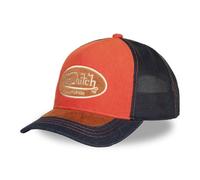 Vondutch Casquette Trucker Shield Homme - Trucker - Filet Souple - Bleu | Marron | Orange | Bleu - Visière Arrondie Taille unique
