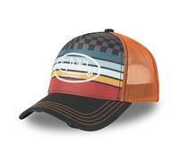 Vondutch Casquette trucker SUBLI Homme - Trucker - Filet Rigide - Noir | Orange | Bleu | Jaune - Visière Arrondie Taille unique
