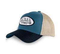 Vondutch Casquette trucker TERRY Homme - Trucker - Filet Rigide - Bleu | Beige - Visière Arrondie 1