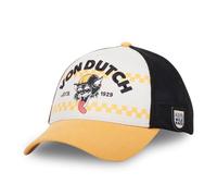 Vondutch Casquette Trucker Wild Gato Homme - Trucker - Filet Souple - Jaune | Blanc | Noir - Visière Arrondie Taille unique