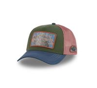 Vondutch Casquette trucker WOLF BIKER Homme - Trucker - Filet Souple - Bleu | Vert | Rouge - Visière Arrondie Taille unique