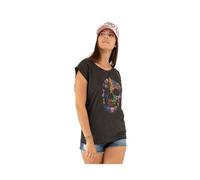 Vondutch T-shirt Femme Coton, T-shirt Femme VONDUTCH WOMEN SS23, Régular, Col rond, Manches courtes - Noir taille XL (Pièce) L
