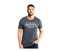 Vondutch - T-shirt Homme Coton Aucun First, Régular, Col rond, Manches courtes - Gris (Pièce) XXXL