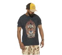 Vondutch - T-shirt Homme Coton Aucun FLY, Régular, Col rond, Manches courtes - Gris (Pièce) S