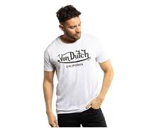 Vondutch - T-shirt Homme Coton Aucun Log, Régular, Col rond, Manches courtes - Blanc (Pièce) M