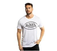 Vondutch - T-shirt Homme Coton Aucun Log, Régular, Col rond, Manches courtes - Blanc (Pièce) XXL