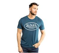 Vondutch - T-shirt Homme Coton Aucun Log, Régular, Col rond, Manches courtes - Bleu (Pièce) L