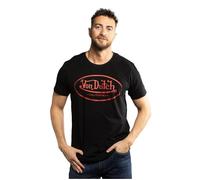 Vondutch - T-shirt Homme Coton Aucun Log, Régular, Col rond, Manches courtes - Noir (Pièce) S