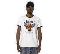 Vondutch - T-shirt Homme Coton Aucun Moto, Régular, Col rond, Manches courtes - Blanc (Pièce) L