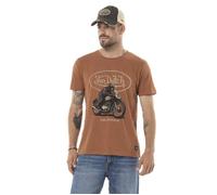 Vondutch - T-shirt Homme Coton Aucun Racer, Régular, Col rond, Manches courtes - Orange (Pièce) M