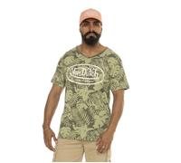 Vondutch - T-shirt Homme Coton Aucun Ron, Régular, Col rond, Manches courtes - Kaki (Pièce) XXL
