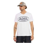 Vondutch - T-shirt Homme Coton Aucun Ron, Régular, Col V, Manches courtes - Blanc (Pièce) M