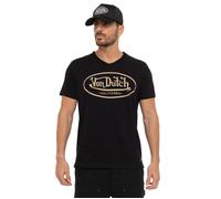 Vondutch - T-shirt Homme Coton Aucun Ron, Régular, Col V, Manches courtes - Noir (Pièce) XXL