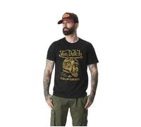 Vondutch - T-shirt Homme Coton Aucun Vintage, Régular, Col rond, Manches courtes - Noir (Pièce) L