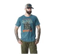 Vondutch - T-shirt Homme Coton Aucun VON DUTCH H24 - MEN COLLECTION, Régular, Col rond, Manches courtes - Bleu (Pièce) XL