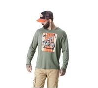 Vondutch - T-shirt Homme Coton Aucun VON DUTCH H24 - MEN COLLECTION, Régular, Col rond, Manches longues - Vert (Pièce) XXL