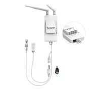 VONETS Industriel 5GHz Mini Routeur Pont Répéteur WiFi Adaptateur LAN vers WLAN Convertit Le Port RJ45 vers sans Fil, 2 Antennes Externes, VAP11S-5G avec Ventilateur de Refroidissement Intelligent