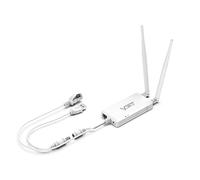 VONETS VAP11S Pont WiFi Industriel Haute Puissance 2,4 GHz, répéteur, Mini routeur, Ethernet vers WiFi, Adaptateur Hotspot Extender avec 2 Ports RJ45/antennes alimentés par USB/DC pour moniteurs DVR