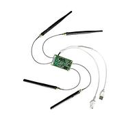 Vonets VM5G Module WiFi Double Bande Pont Ethernet WiFi routeur/répéteur WiFi Adaptateur RJ45 avec 4 antennes externes, idéal pour l'ingénierie DIY PLC, DVR, PS3, Appareil réseau