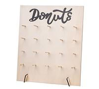 VONGLYHOO Stand De Beignet en Bois Donut Mur De Beignet Bagels Bagels Montage Mural Affiche Le Support Rack pour Le Style Mariage 2
