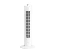 VonHaus 80 cm Ventilateur Colonne 60W Blanc, Ventilateur Sur Pied Oscillant à 60° avec 2H Minuterie, 3 Vitesses, Autonome, Ventilateur électrique avec bol à Arômes Pour Chambre, Bureau, Domicile