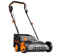 VonHaus Balai Brosse à Gazon Artificiel, Brosse Électrique pour Gazon Artificiel, Sac de Ramassage, 5 Hauteurs Réglables, Guidon Pliable (1500W)