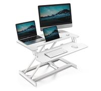 VonHaus Convertisseur de Bureau Debout, 80 x 40 cm, Blanc