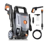 VonHaus Nettoyeur Haute Pression 1600 W - Nettoyeur Haute Pression Portable pour terrasse - Nettoyage au Jet avec Accessoires - Pression d'eau de 130 Bars, débit d'eau de 6,5 L/Min (1600 W)